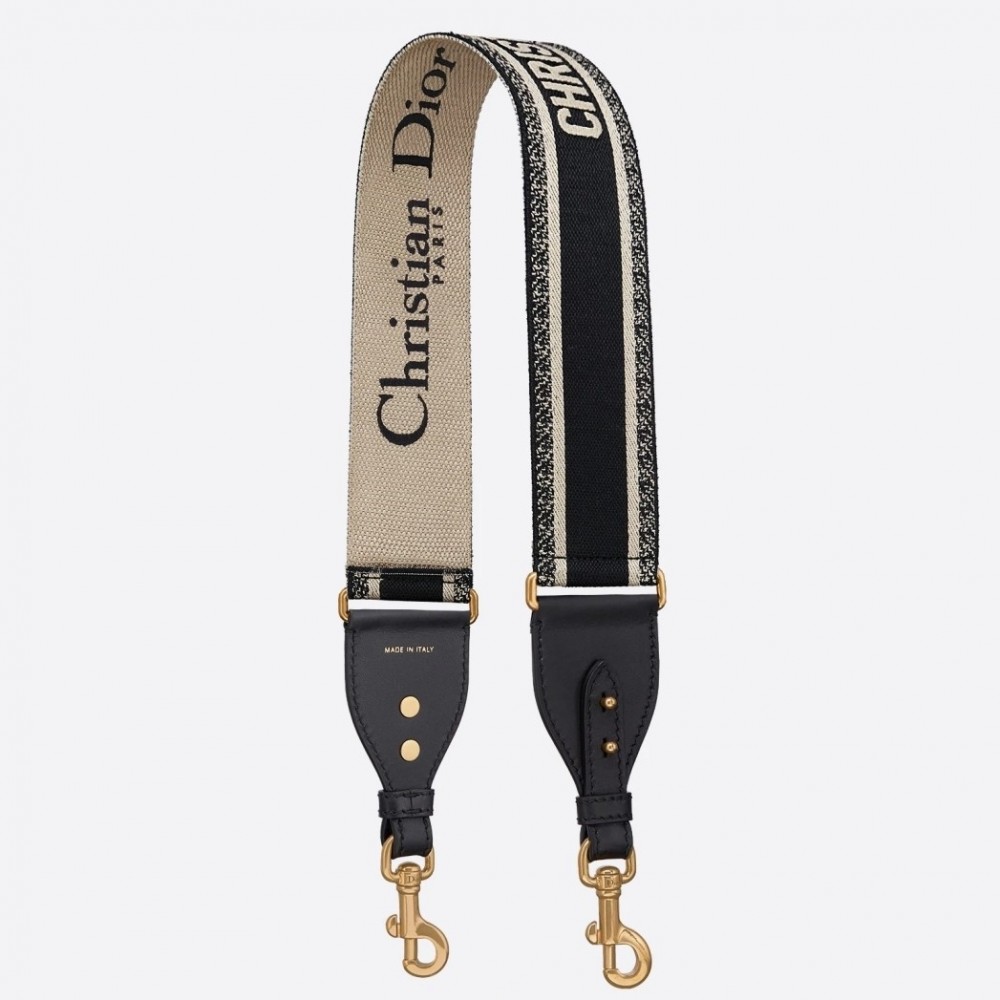 Dior Black Christian Dior Shoulder Strap