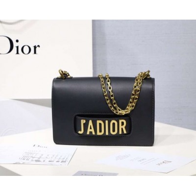 Dior Black J'Adior Calfskin Flap Bag