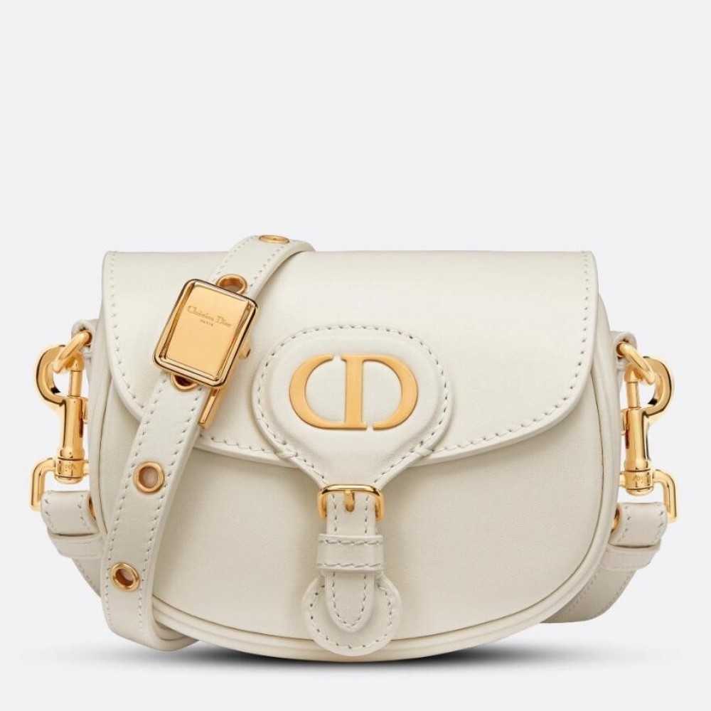 Dior Bobby Micro Bag In White Box Calfskin