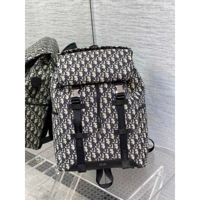 Dior Explorer Backpack In Black Dior Oblique Jacquard