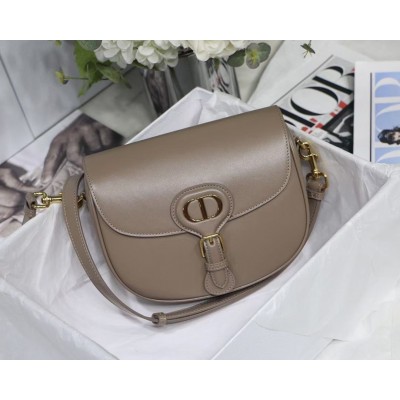 Dior Medium Bobby Bag In Warm Taupe Calfskin