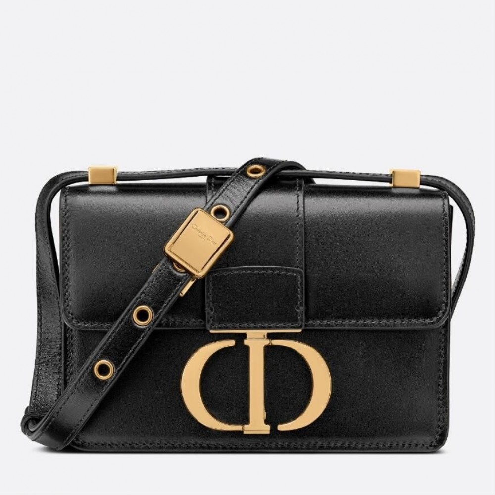 Dior Micro 30 Montaigne Bag In Black Calfskin