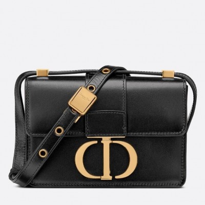 Dior Micro 30 Montaigne Bag In Black Calfskin