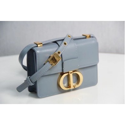 Dior Micro 30 Montaigne Bag In Grey Calfskin