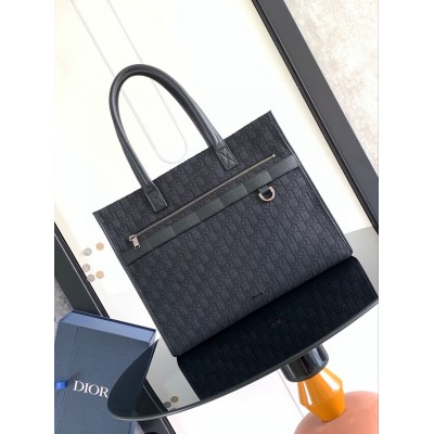 Dior Safari Tote Bag in Black Dior Oblique Jacquard