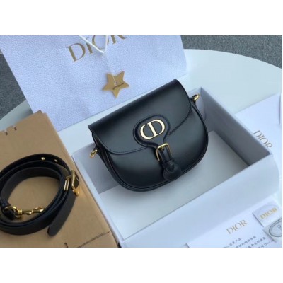 Dior Small Bobby Bag In Black Calfskin