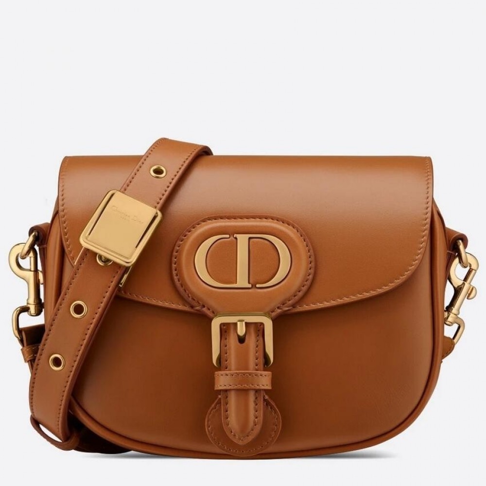 Dior Small Bobby Bag In Camel Calfskin