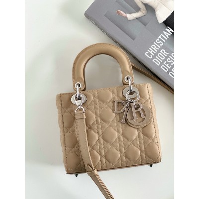 Dior Small Lady Dior My ABCDior Bag in Beige Cannage Lambskin